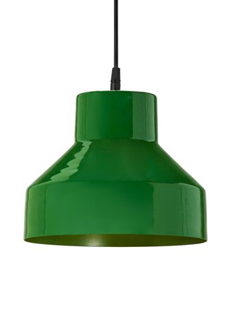 Metalowa lampa wisząca Solo zielona